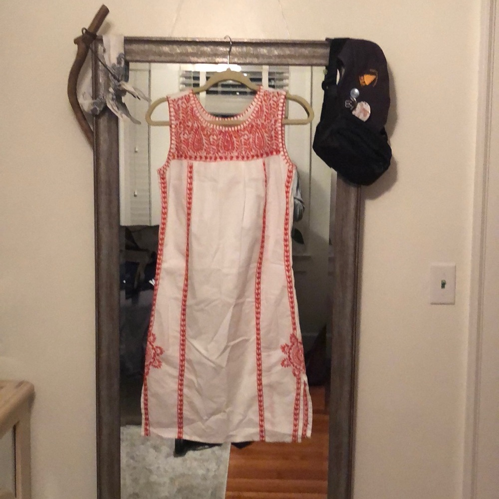 Cute orange and white dress
